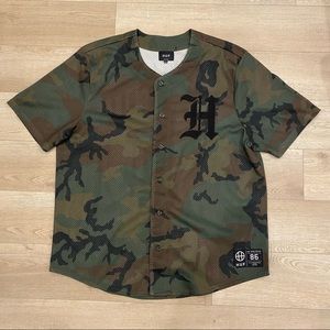 Huf Camo Baseball Jersey 2XL